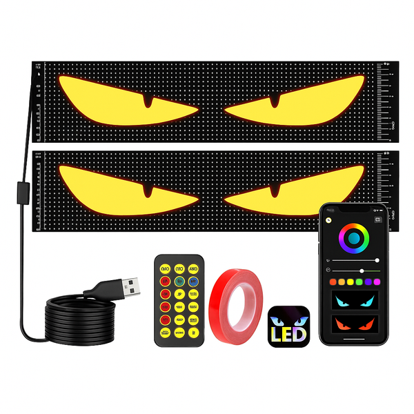 Dynamic Big Eye Lights For Windshield