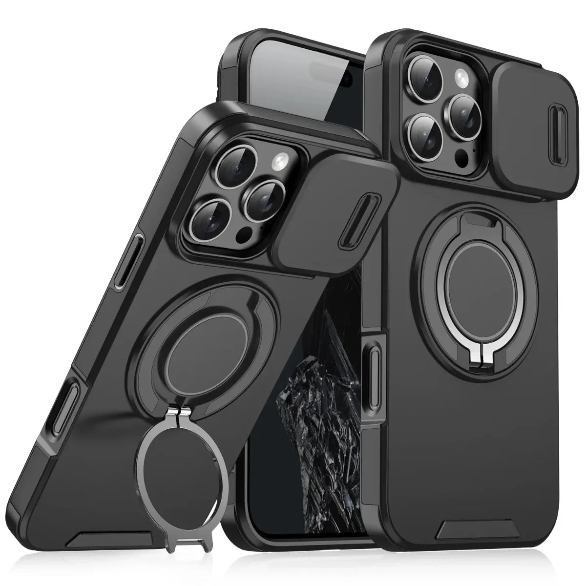Armor Magnetic Bracket Case for iPhone