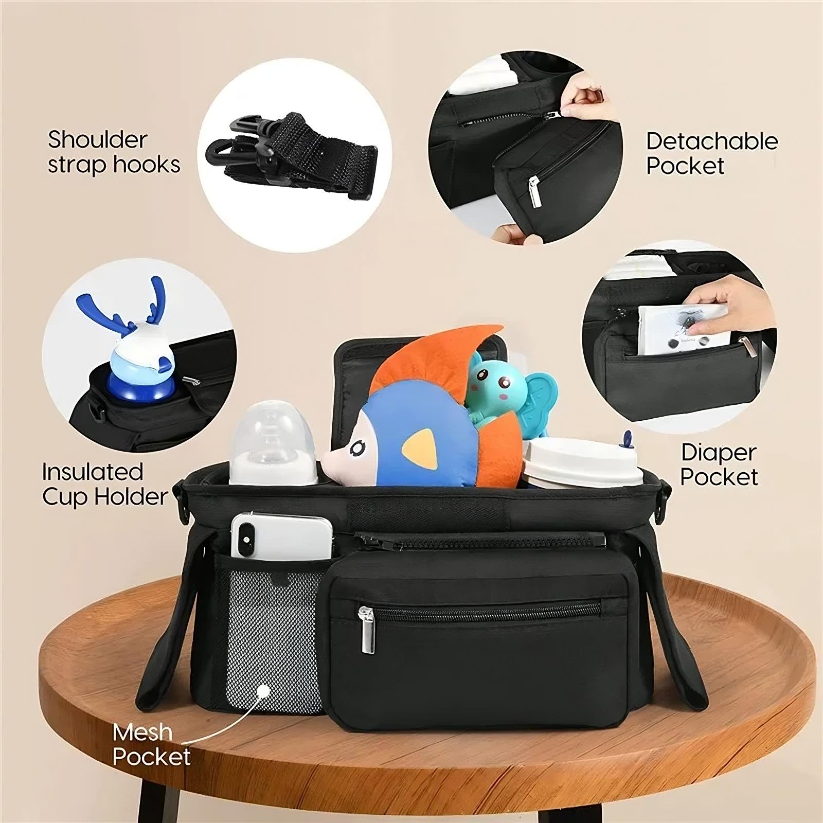 Baby Stroller Manager With Non-Slip Strap